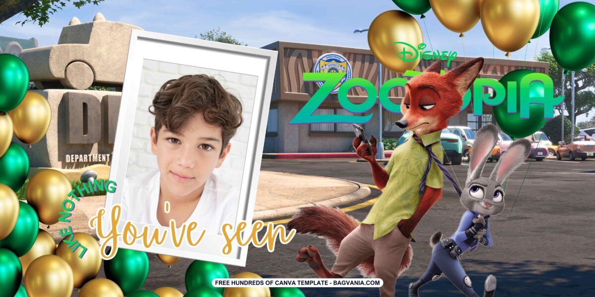 FREE Zootopia Birthday Banner