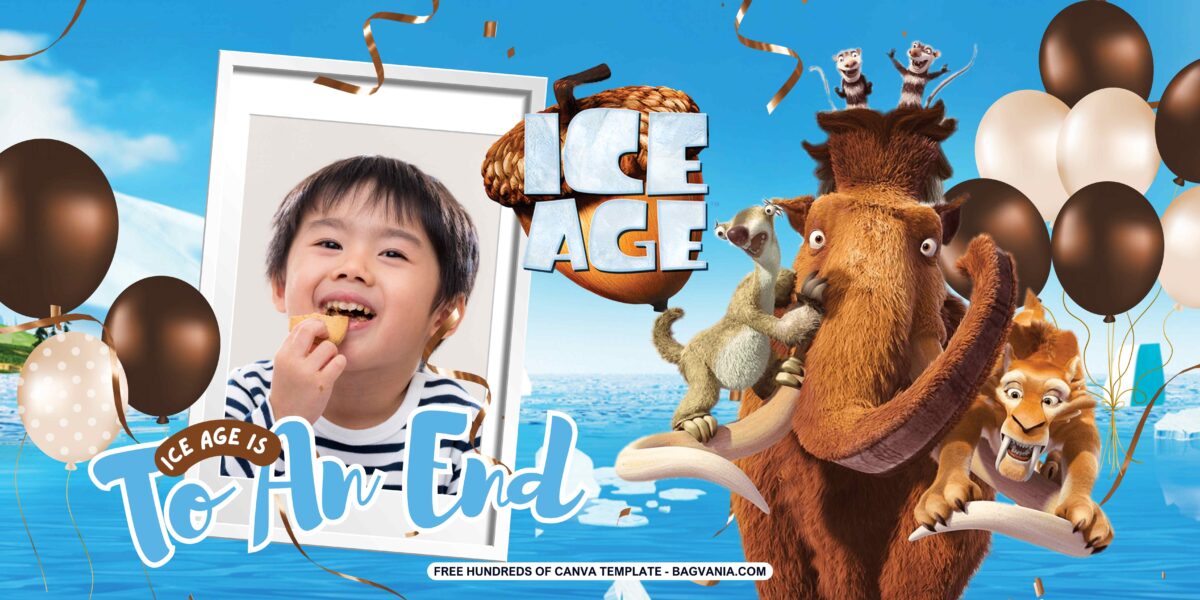 FREE Download Ice Age Birthday Banner