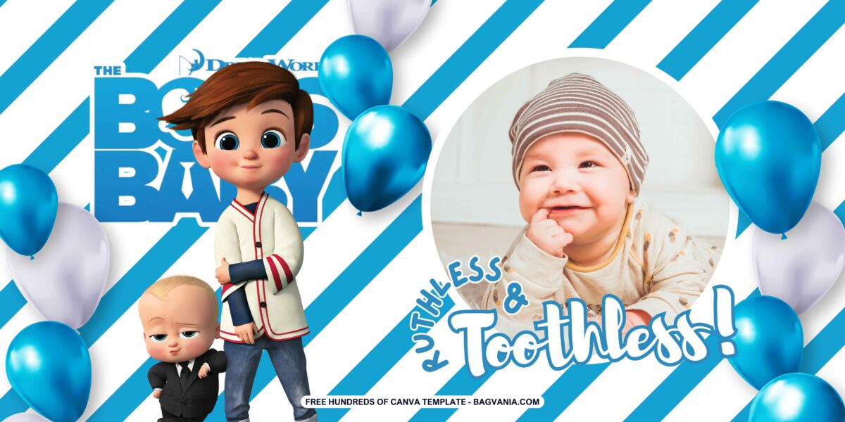 FREE The Boss Baby Birthday Banner