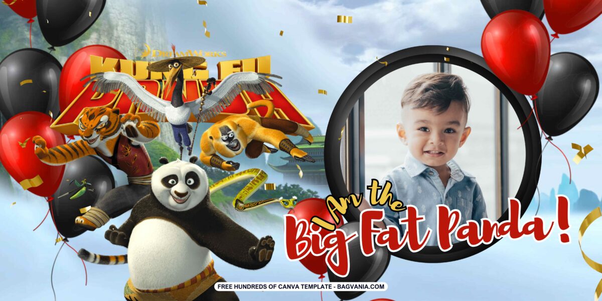 FREE Download Kung Fu Panda Birthday Banner