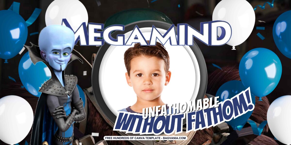 Free Downloadable Megamind Birthday Banner