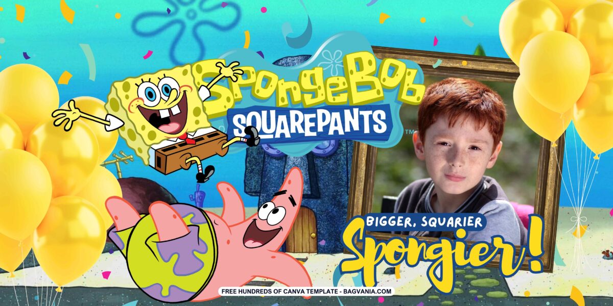 FREE Download SpongeBob Squarepants Birthday Banner