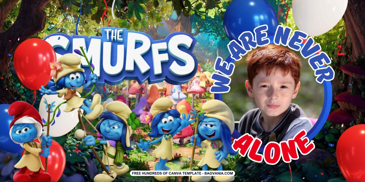 FREE Downloadable The Smurfs Birthday Banner