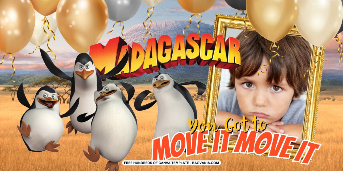 FREE Download Madagascar Birthday Banner