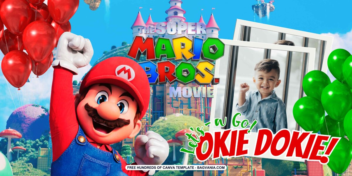 FREE Download Super Mario Bros Birthday Banner