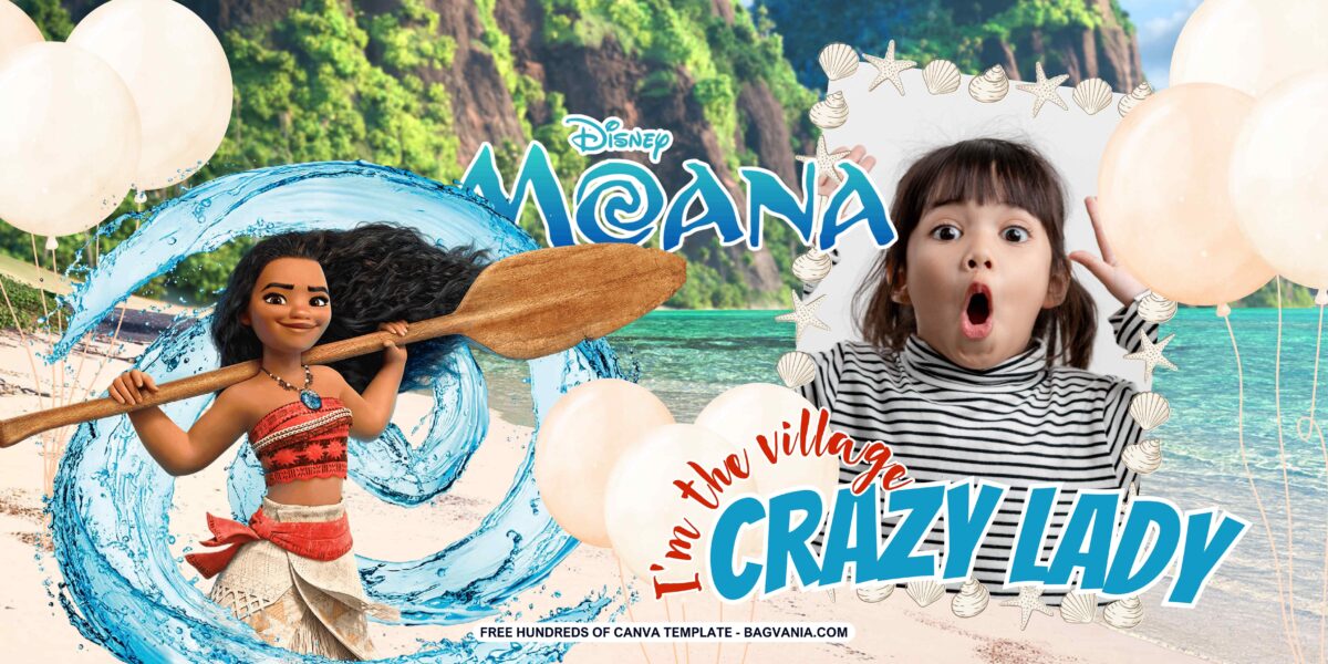 FREE Download Moana Birthday Banner
