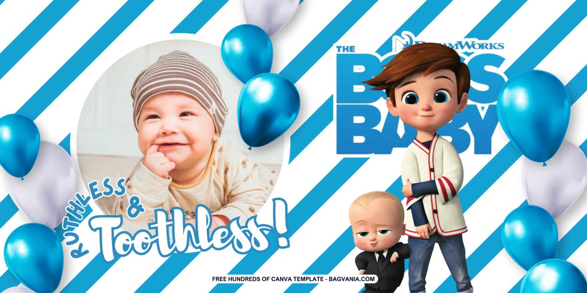 FREE The Boss Baby Birthday Banner