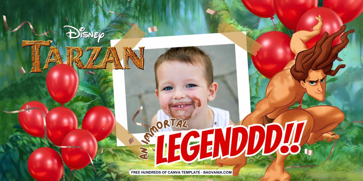 FREE Download Tarzan Birthday Banner