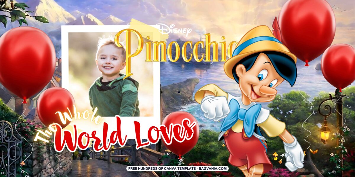 FREE Download Pinocchio Birthday Banner