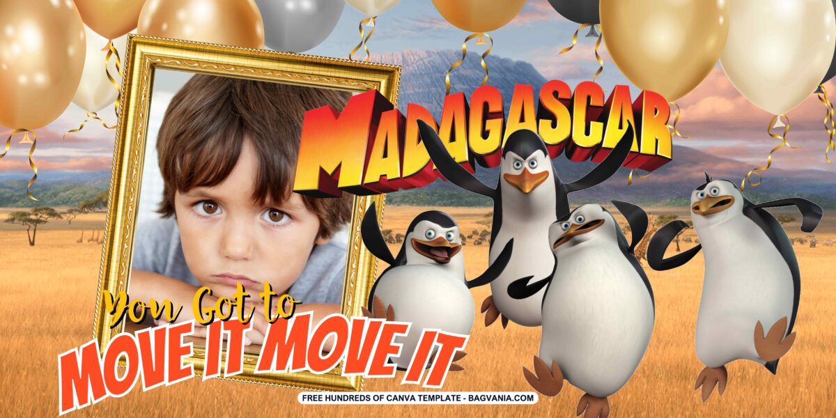 FREE Download Madagascar Birthday Banner
