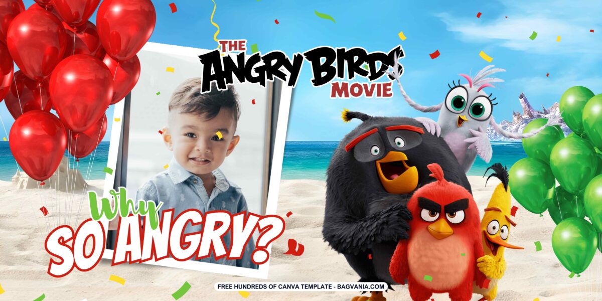 FREE Downloadable Angry Birds Birthday Banner