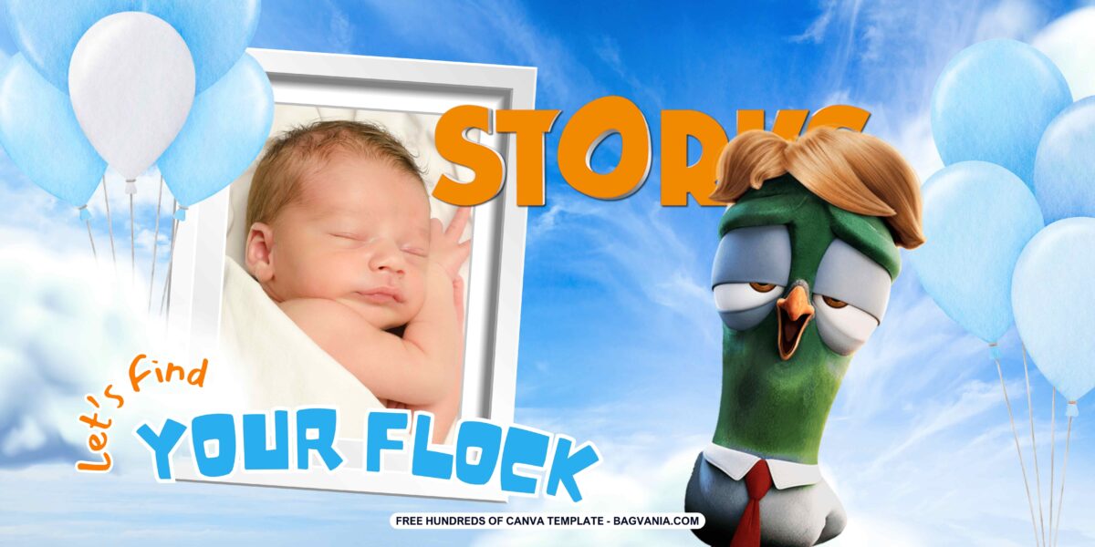 FREE Download Stork Birthday Banner 