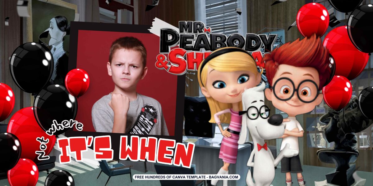 FREE Download Mr. Peabody & Sherman Birthday Banner