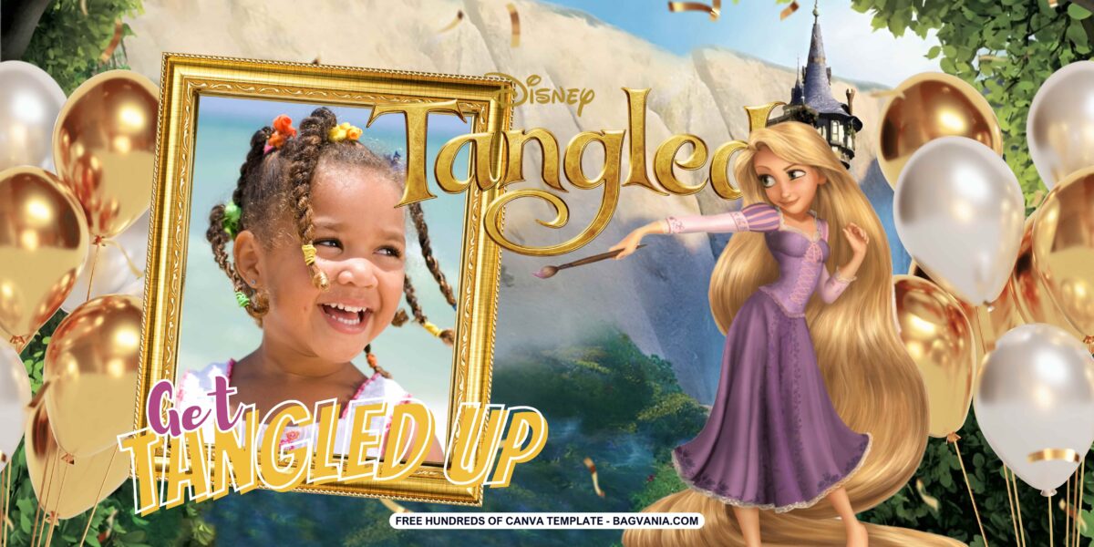 Free Download Tangled Birthday Banner 
