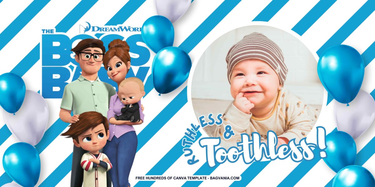 FREE The Boss Baby Birthday Banner