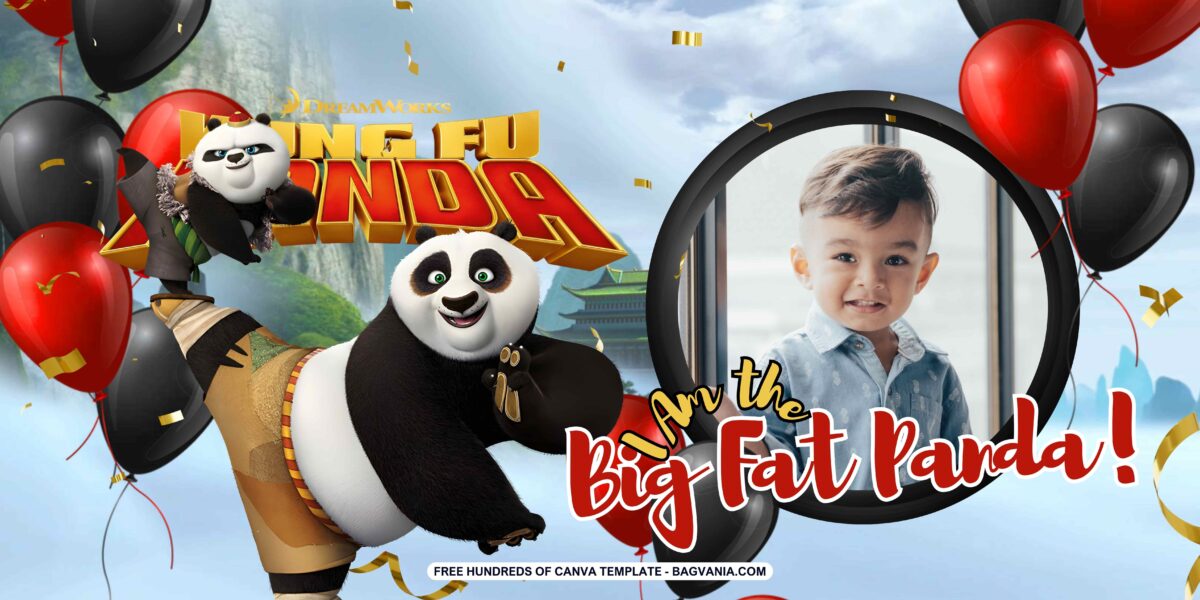 FREE Download Kung Fu Panda Birthday Banner