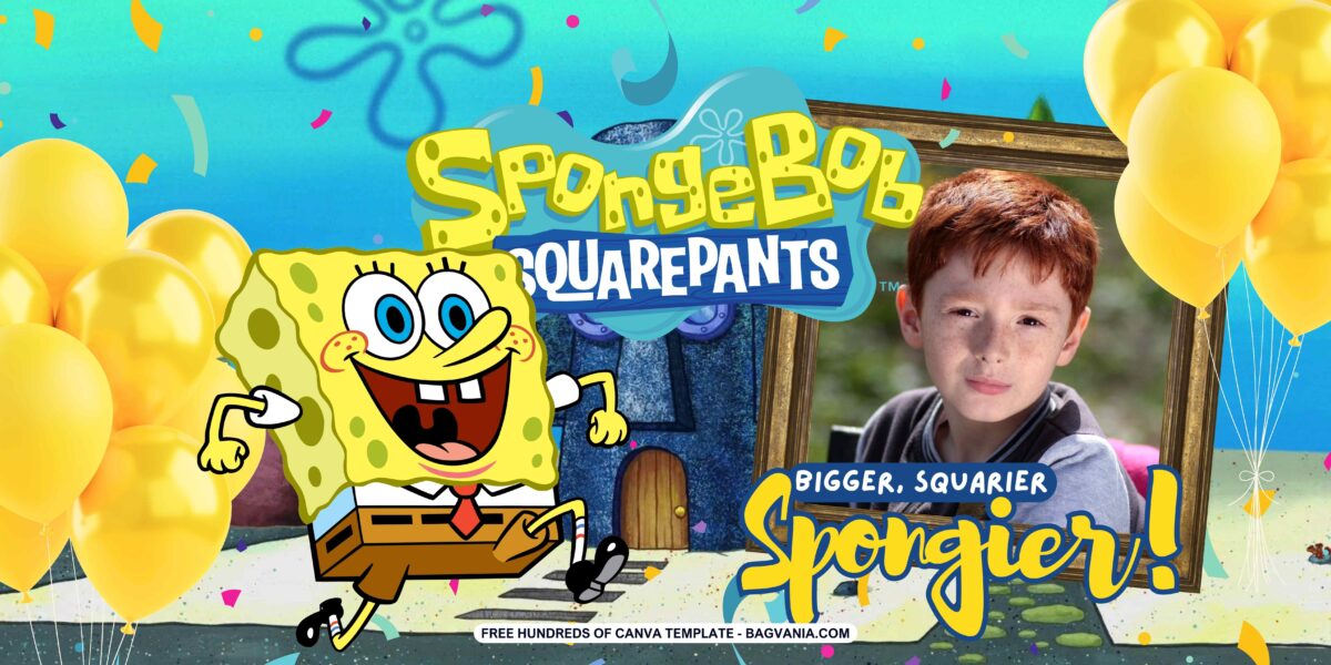 FREE Download SpongeBob Squarepants Birthday Banner