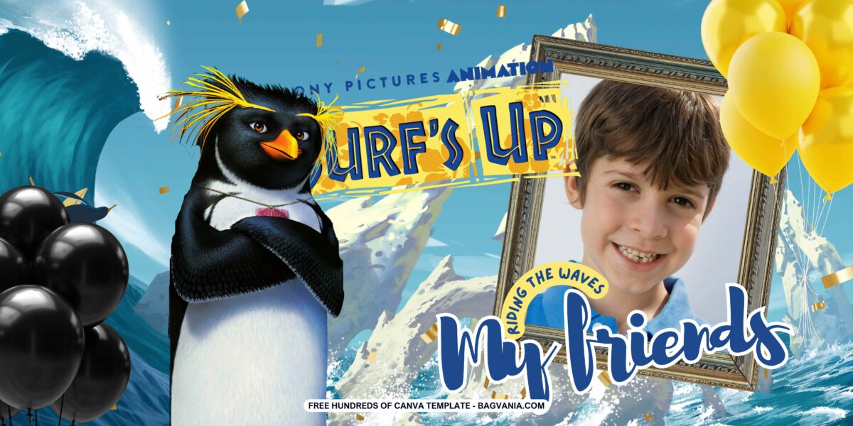 FREE Download Surf’s Up Birthday Banner