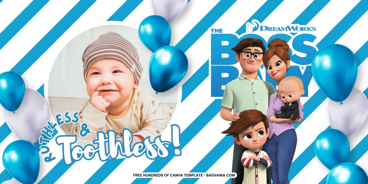 FREE The Boss Baby Birthday Banner