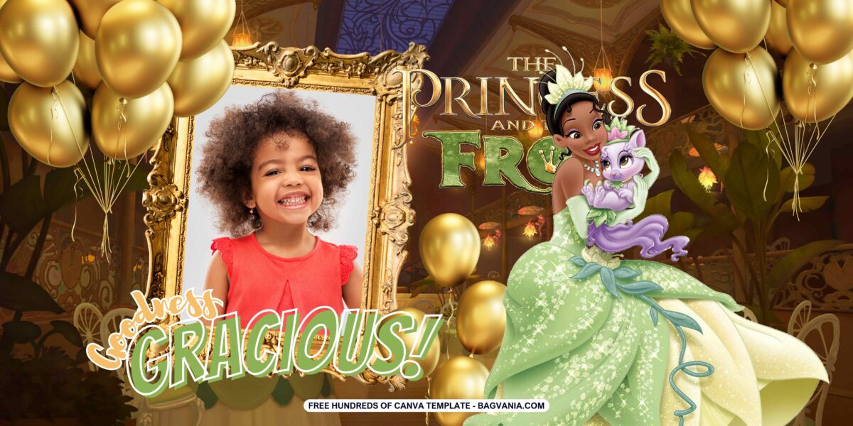 FREE Download Princess and the Frog Birthday Banner