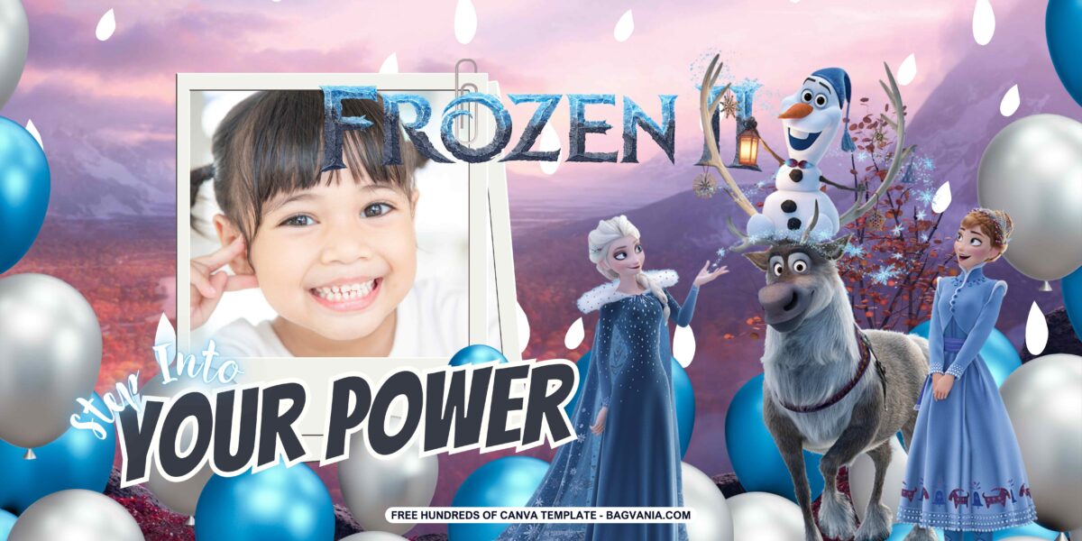 FREE Editable Frozen Birthday Banner