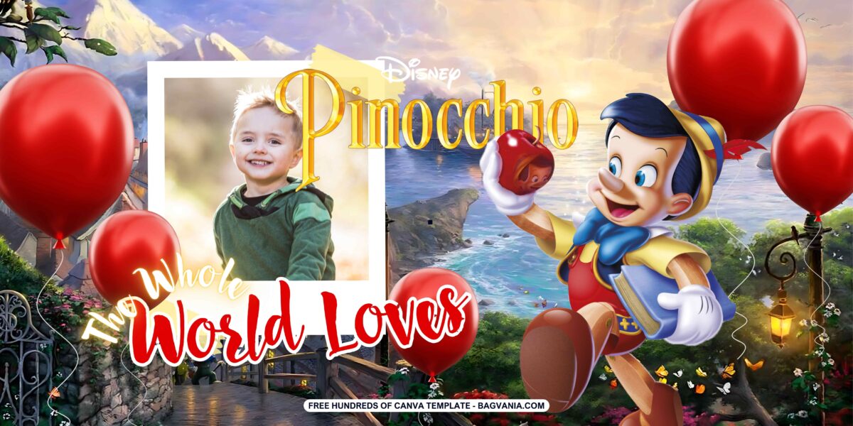 FREE Download Pinocchio Birthday Banner