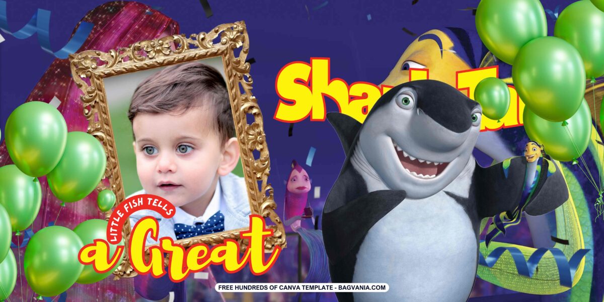 FREE Download Shark Tale Birthday Banner