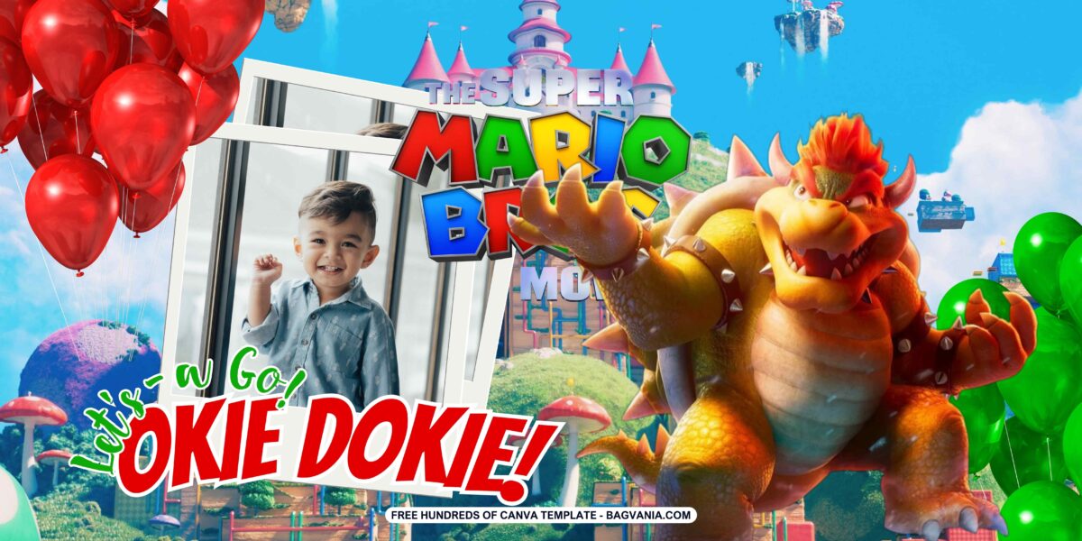FREE Download Super Mario Bros Birthday Banner