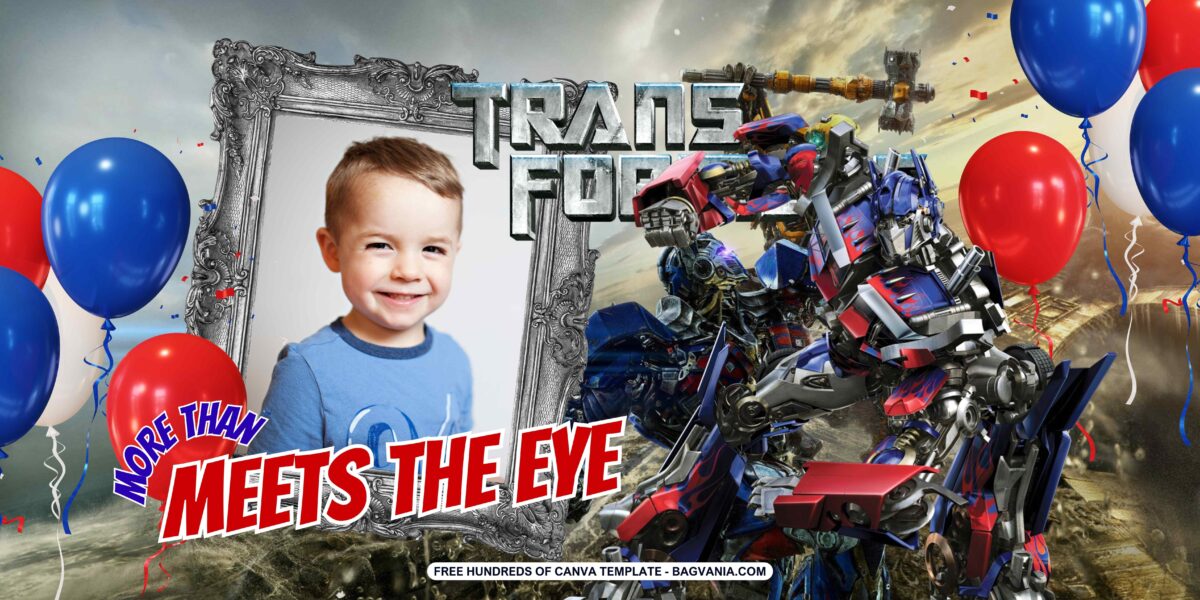 FREE Download Transformers Birthday Banner