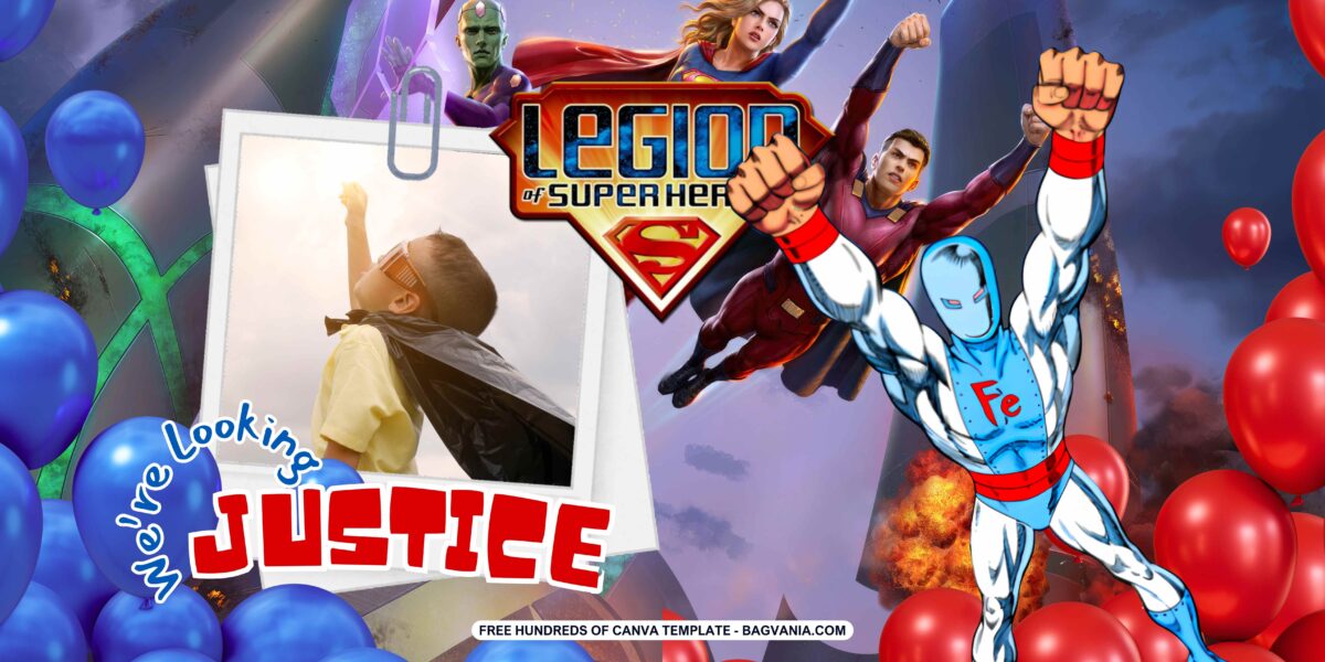 FREE Download Legion of Super-Heroes Birthday Banner