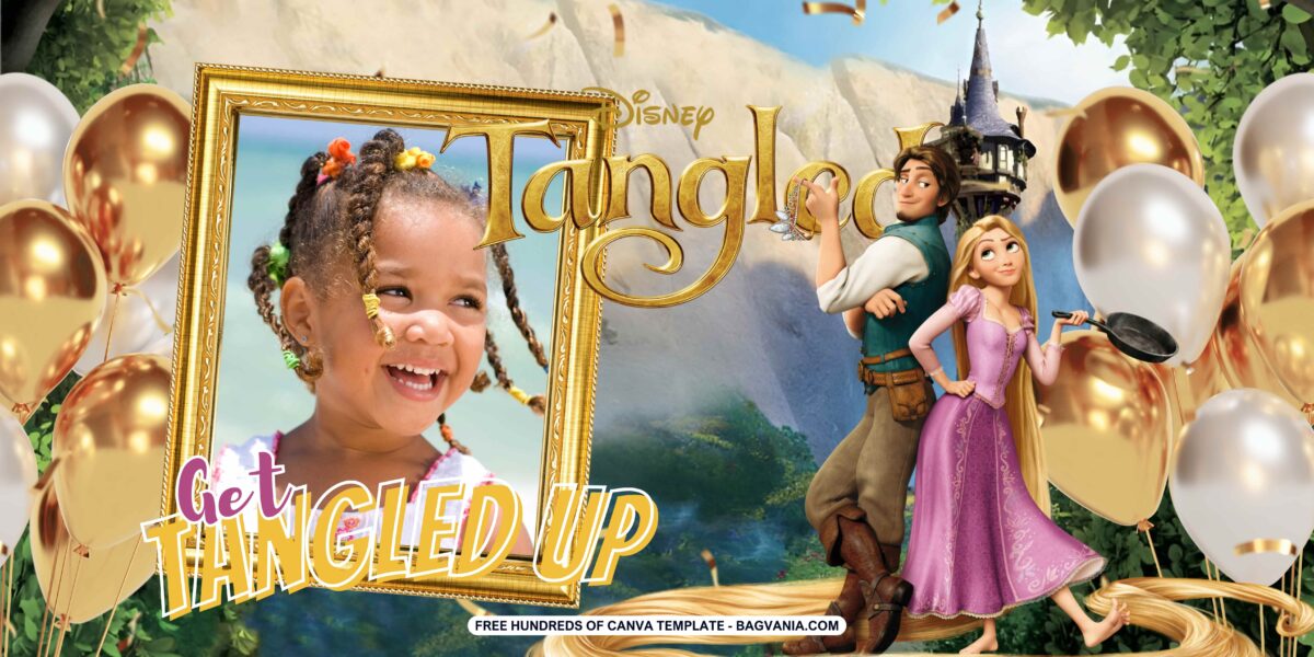 Free Download Tangled Birthday Banner 