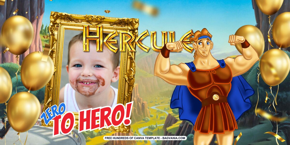 FREE Download Hercules Birthday Banner