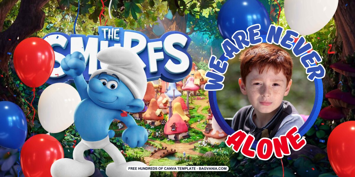 FREE Downloadable The Smurfs Birthday Banner