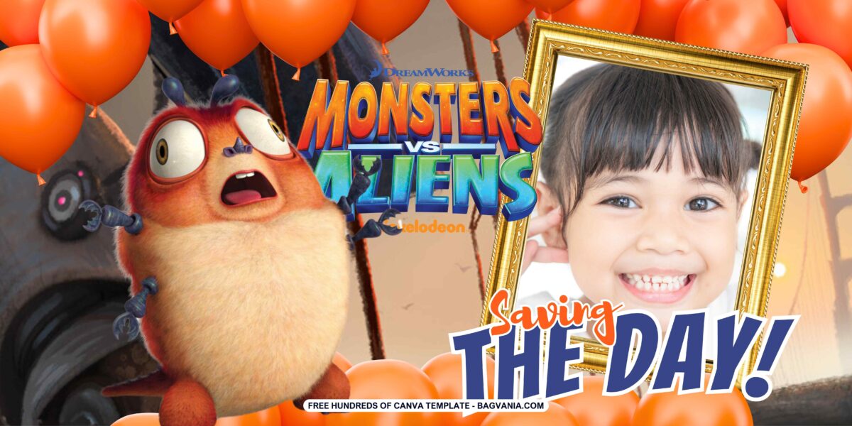 FREE Download Monsters vs. Aliens Birthday Banner