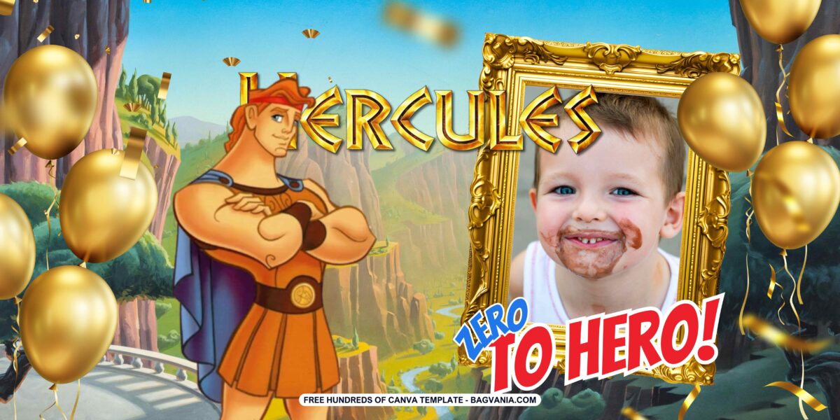FREE Download Hercules Birthday Banner