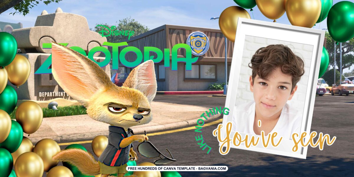 FREE Zootopia Birthday Banner