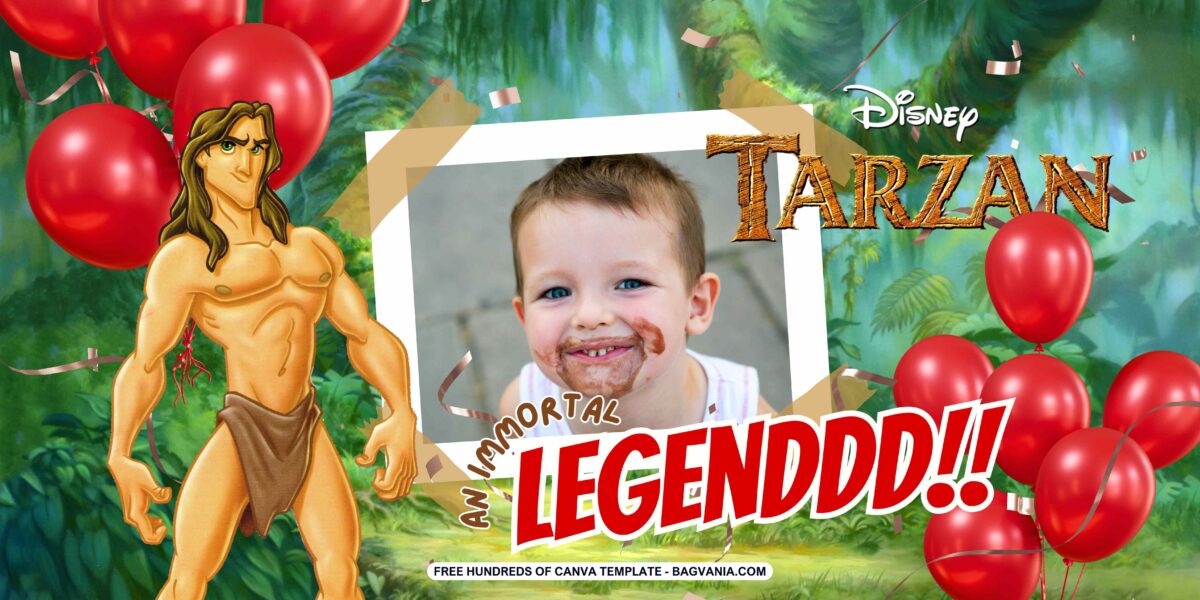 FREE Download Tarzan Birthday Banner