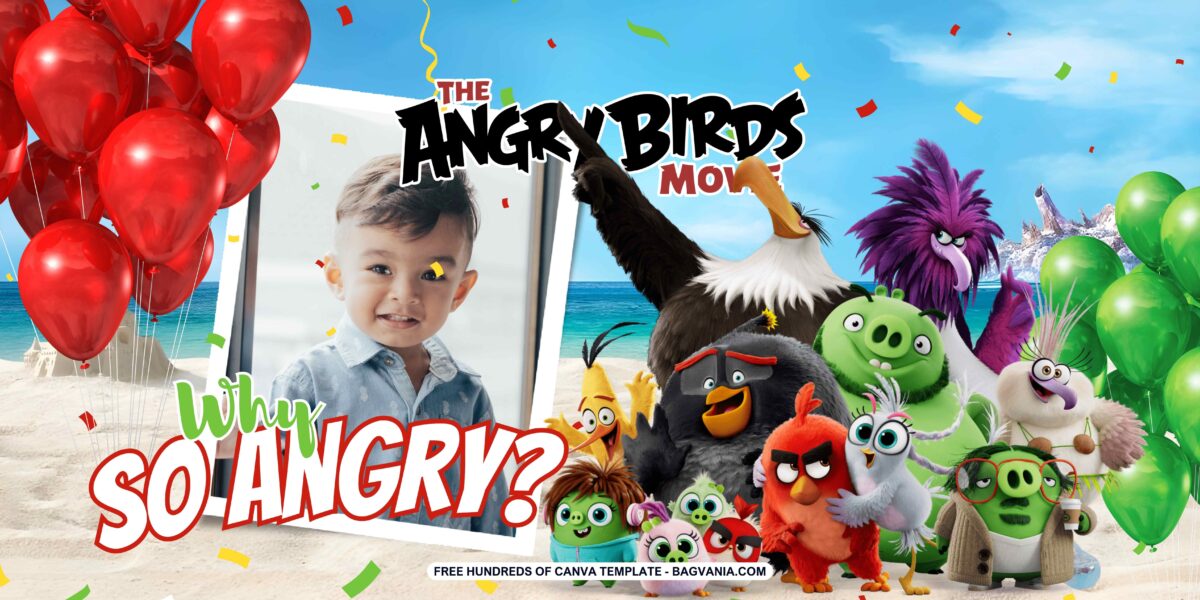 FREE Downloadable Angry Birds Birthday Banner