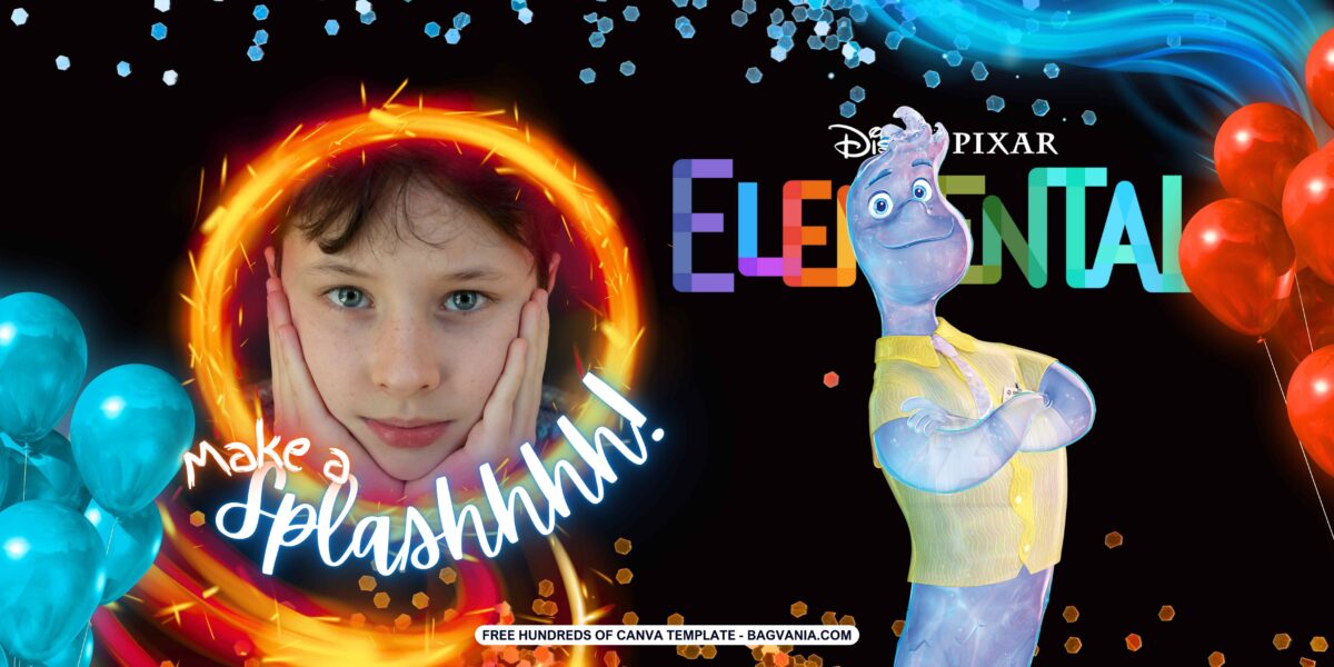 FREE Disney Elemental Birthday Banner