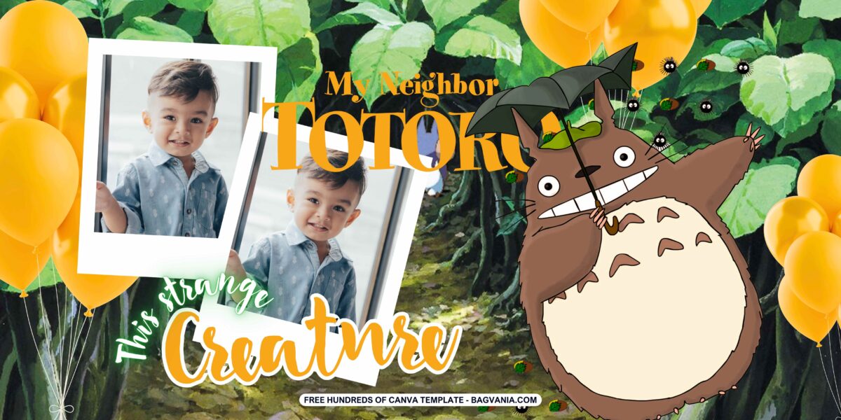 Free Downloadable My Neighbor Totoro Birthday Banner
