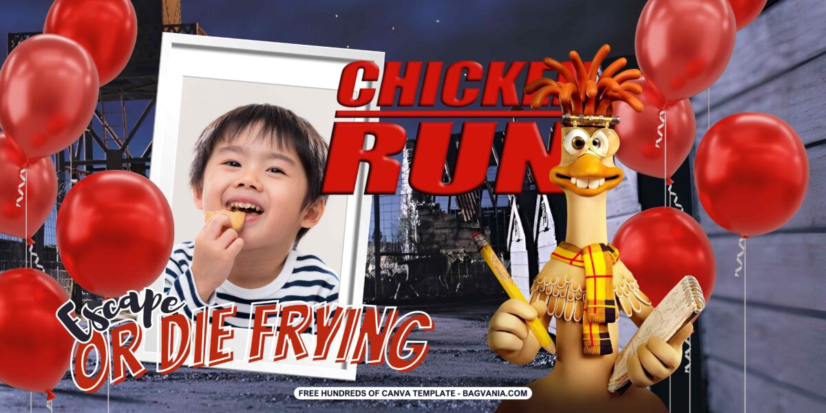 FREE Download Chicken Run Birthday Banner