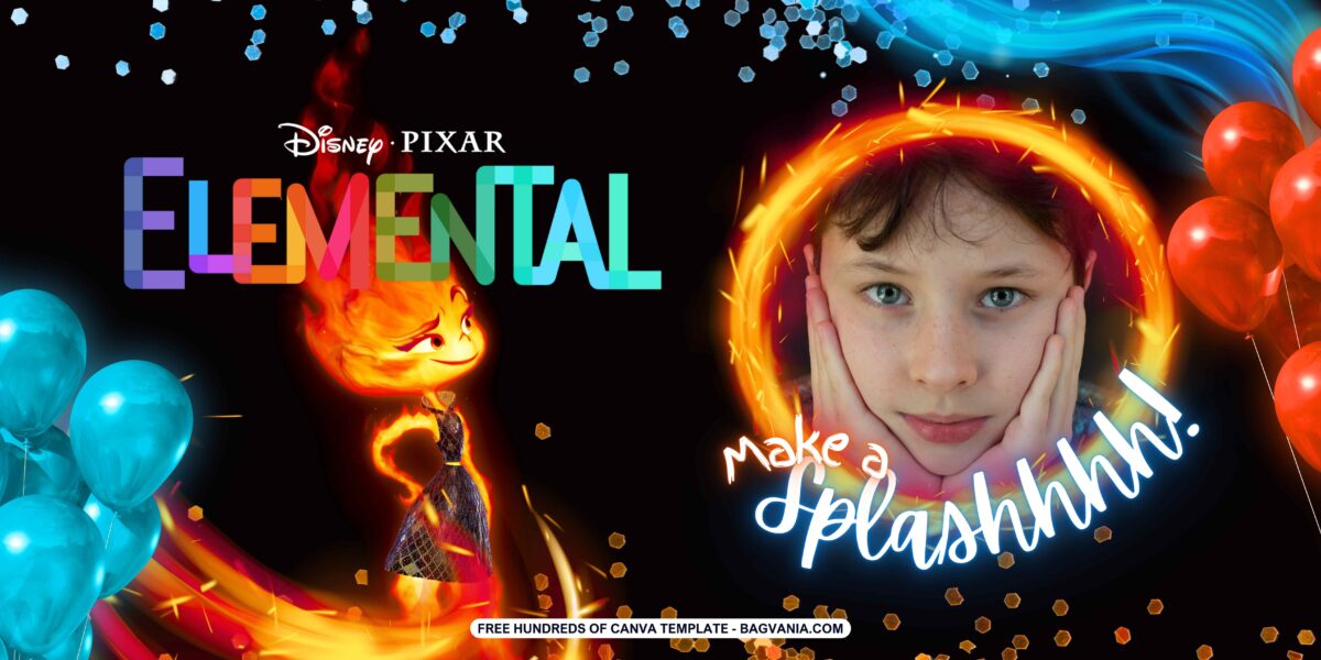 FREE Disney Elemental Birthday Banner