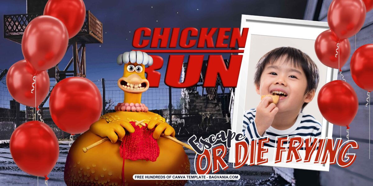 FREE Download Chicken Run Birthday Banner