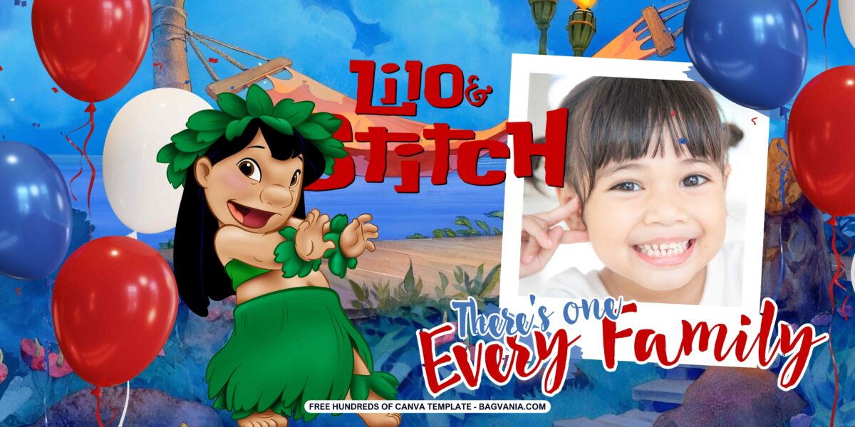 Free Download Lilo & Stitch Birthday Banner