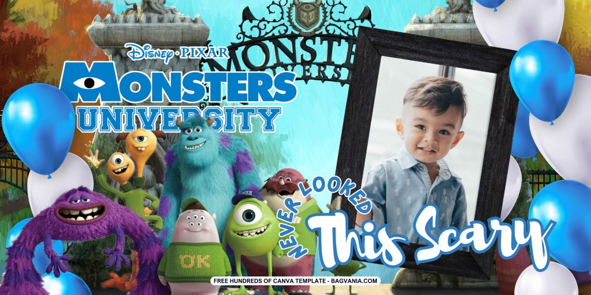 FREE Download Monster University Birthday Banner