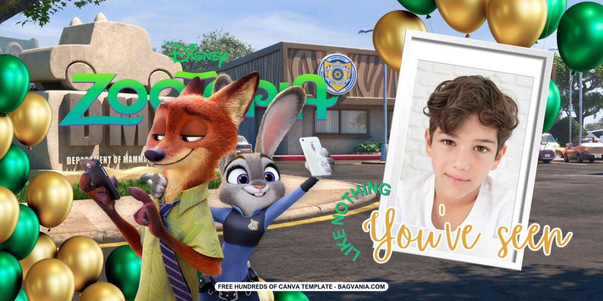 FREE Zootopia Birthday Banner