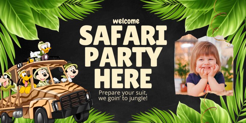 FREE Download Disney Safari Birthday Banner