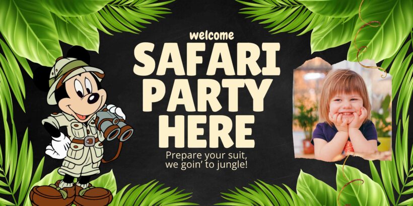 FREE Download Disney Safari Birthday Banner
