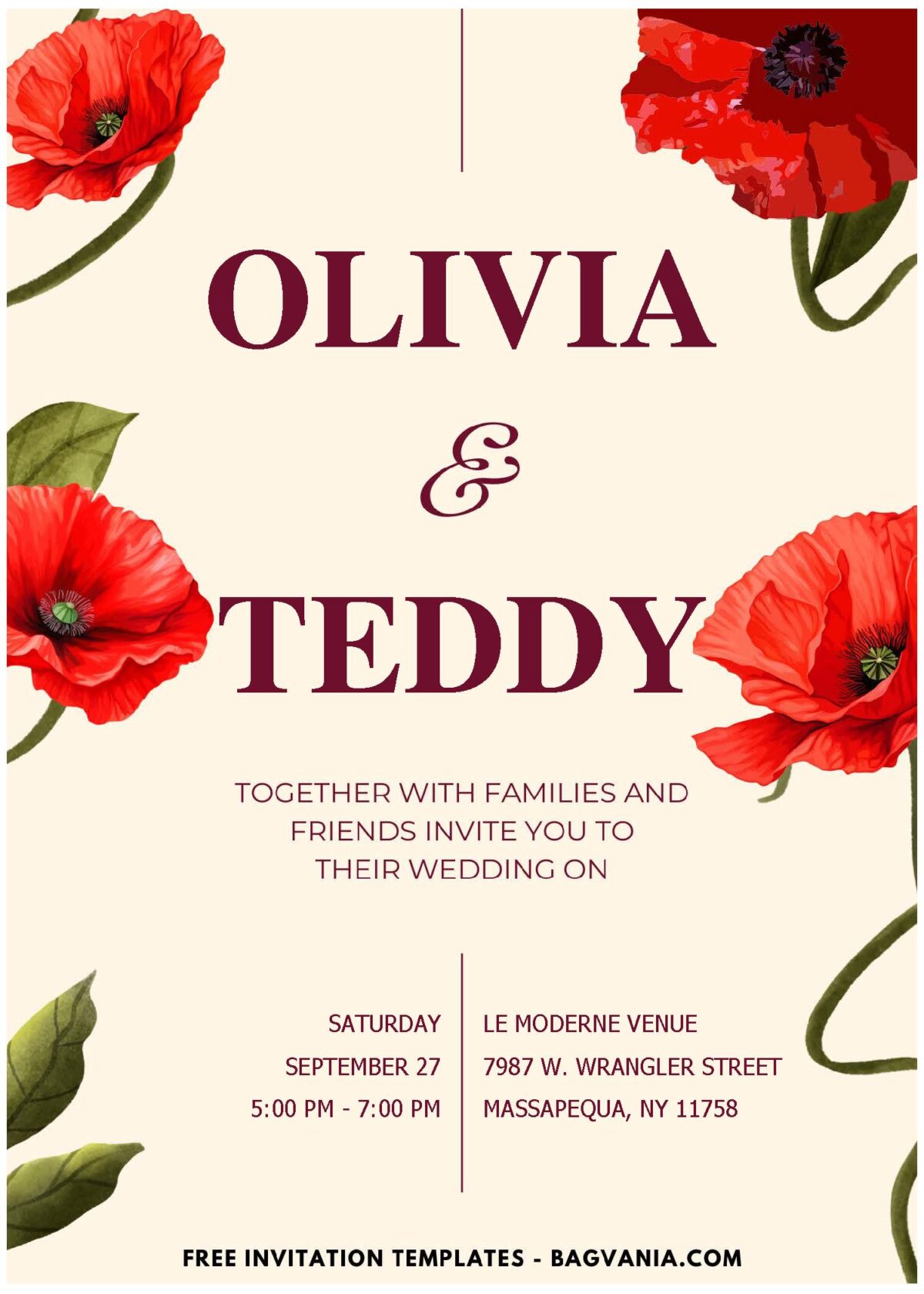 (Easily Edit PDF Invitation) Botanical Garden Elegance Wedding Invitation I