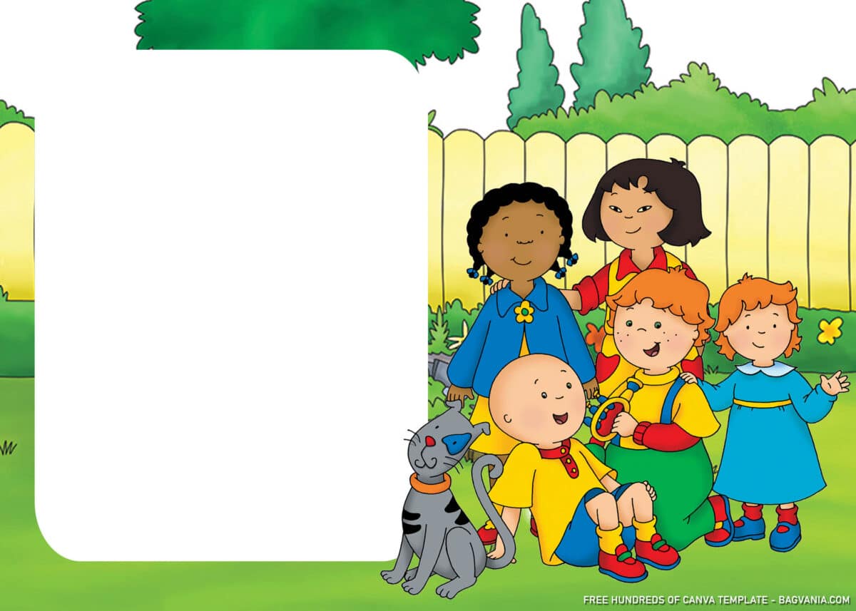 FREE Download Caillou Birthday Invitations